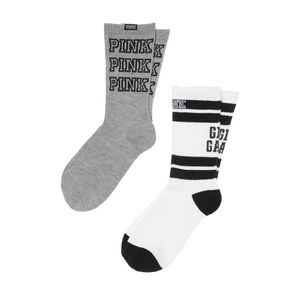 Victoria’s Secret PINK 2-Pack Crew Socks